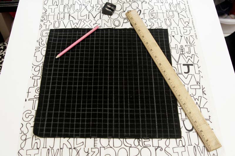 cross stitch pillow tutorial grid