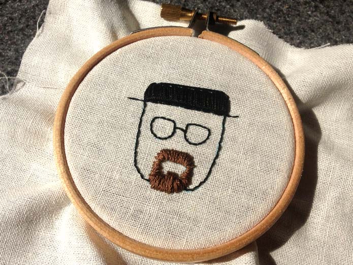 walter white embroidery breaking bad