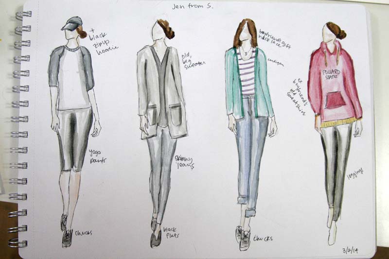 outfits of jen heyward from s.