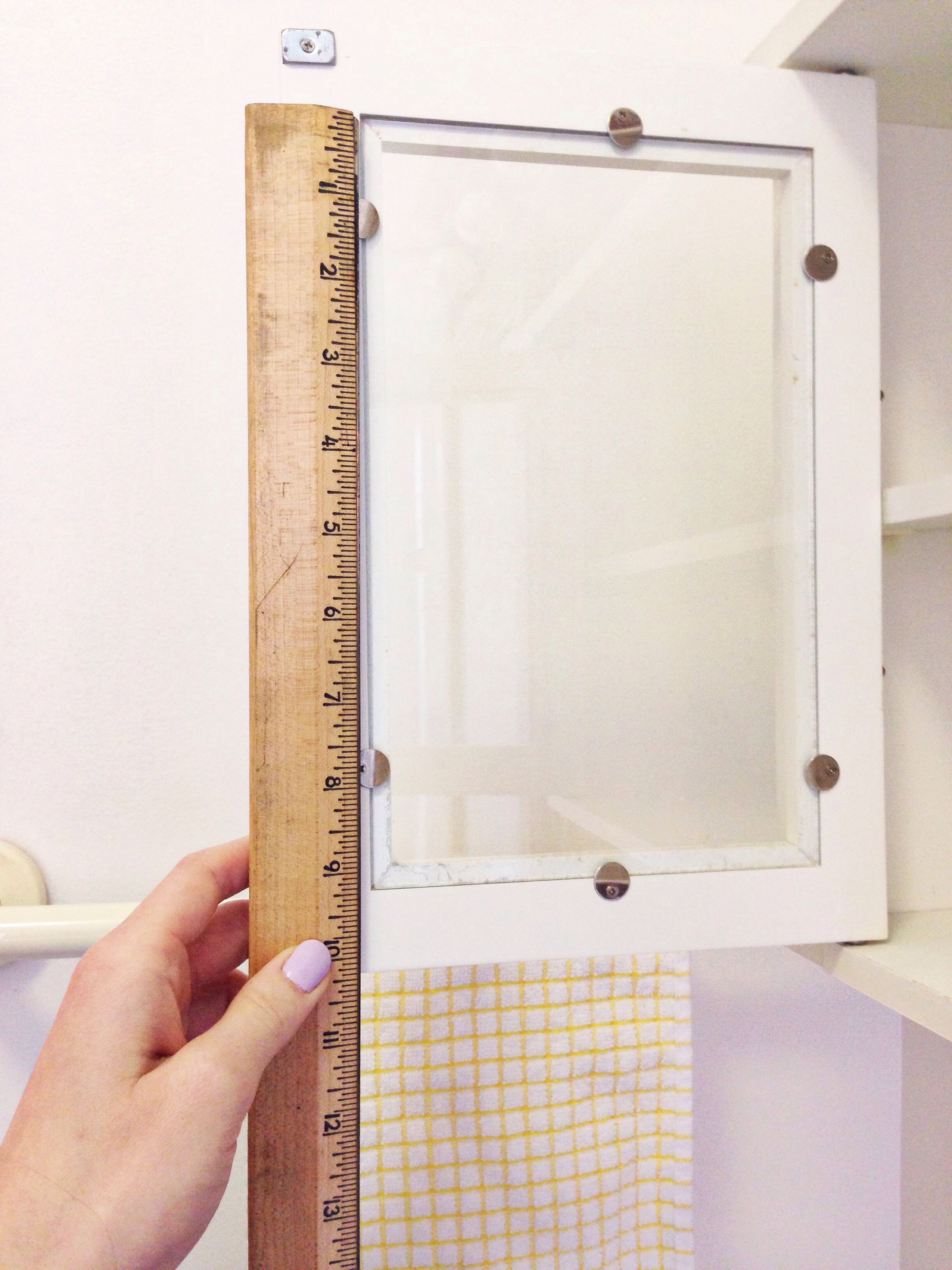 measure your window, decorative paper project