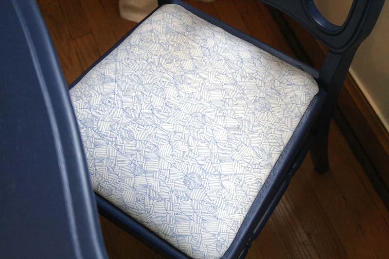 recovered seat cushion