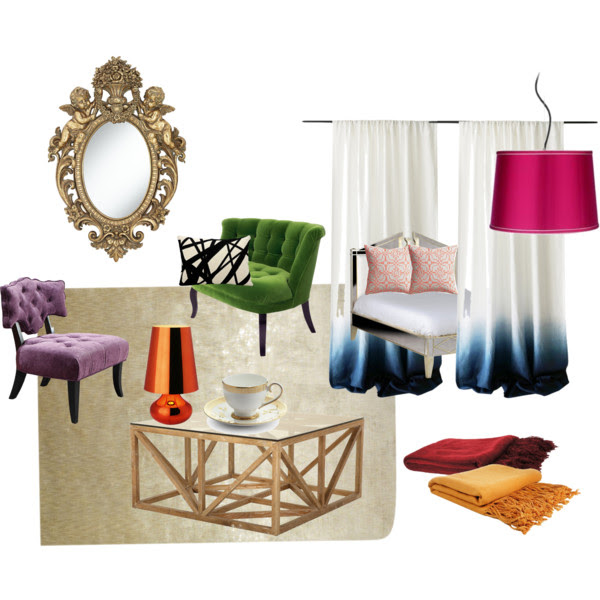 silk room decorating inspiration from polyvore